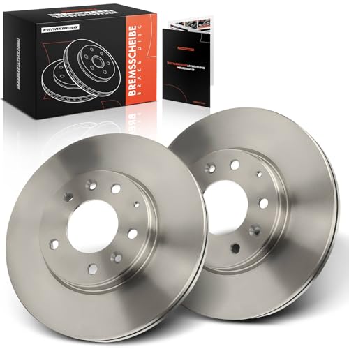 Image of Frankberg Brake Disc Set incl. 2x Discs Front Vented Ø283mm Compatible with 6 Hatchback G.G 6 Station Wagon G.Y 6 Saloon Replace# GJ6Y3325XA,G26Y3325XA