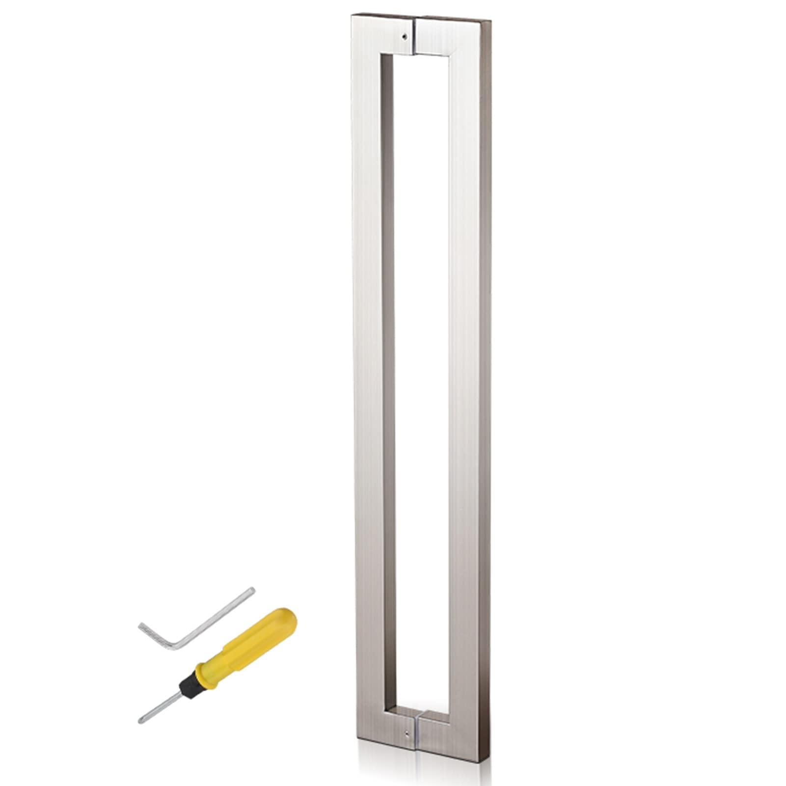 Poignée de porte coulissante push-pull double face pour verrière et porte en bois