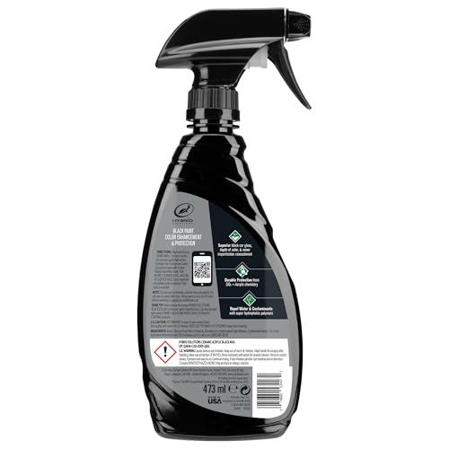 Turtle Wax Hybrid Solutions Ceramic Acrylic Black Car Wax Spray, Restores Apperance of Black Car Paint, Ceramic Coating Protection, Extreme Water Beading, High Gloss Shine, 16 oz (Pack of 1) - Image 7