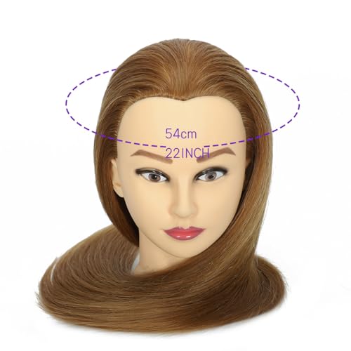 mannequin head 99 human hair for hairstyling - heat resistant manikin head for cosmetology students professionals amp practice exams blond 27