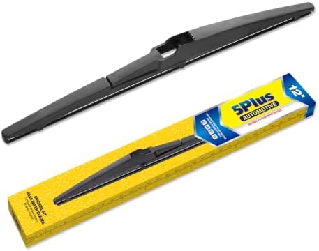 5 PLUS 12 Inch Rear Wiper Blade, OEM Quiet Streak-Free Rear Window Wiper
