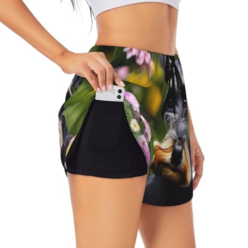 Short de course Schnauzer respirant et confortable pour homme et femme