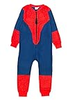 Marvel Spiderman Boys Fleece Onesie, Spiderman Suit, Age 9-10 Years