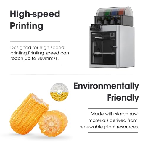 Image of eSUN PLA Basic Filament 1.75mm, 3D Printer Filament High Speed PLA for Fast Printing, 1KG Spool (2.2 LBS) 3D Printing Filament for High Speed 3D Printers, Red