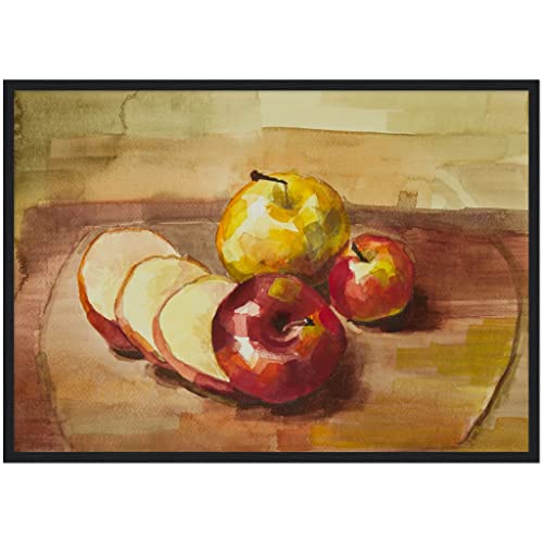 Décoration murale aliments et boissons pommes impression d'art 50x70