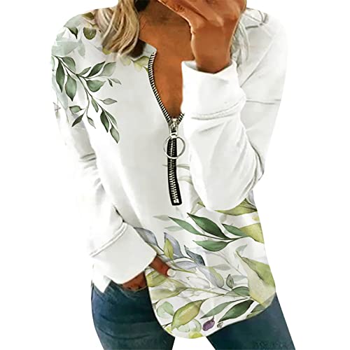 Sweat zippé Blanc Femme,Pull de Promo,Pull molletonné Femme,Pull col roulé Bleu Marine Femme,Sweat à Capuche Femme Oversize,Sweat a Zip Femme,Sweat Violet Pastel,Sweat a Capuche Rose Femme Cover