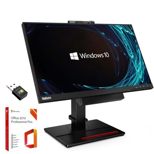 All In One ThinkCentre TIO22 M625q 22 AMD E2-9000E Settima Gen RAM Win10 pro MS OFFICE 2019 ricondizionato full-hd 16 GB solid state drive