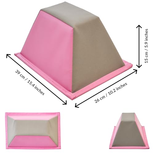 Stunt Trainer Stand for Cheerleading | Portable Cheer Balance Trainer | Stunting Flyer Practice Platform | Lightweight Gymnastics Balance Block | Cheerleading Equipment for Safe Skill Training (Pink)