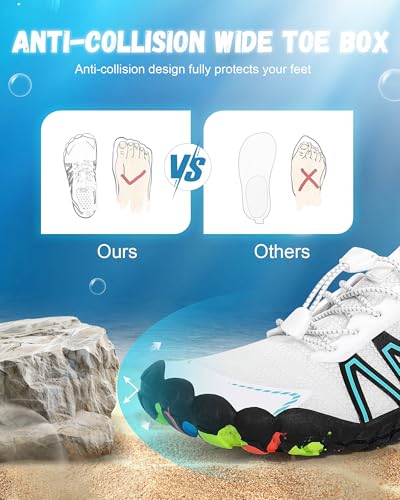 Hike Barefoot Shoes Women Men Footwear, Wide Toe Water Shoes 2092 New Breathable Grounded Non-Slip Fashion Hiking Shoe for Walking Swim Pool Beach Outdoor Water Sports3