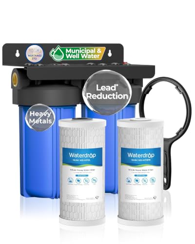 Image of Waterdrop WHF21-PBL 2-Stage Whole House Water Filter System, 5 Micron