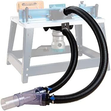POWERTEC Dust Collector Fittings, Router Table Dust Collection System w/Y Fittings Hoses, Reducer Shop Vac Works w/BOSCH PR20EVS, Makita & Porter Cable, Not Compatible with Lift Router Tables (70331)