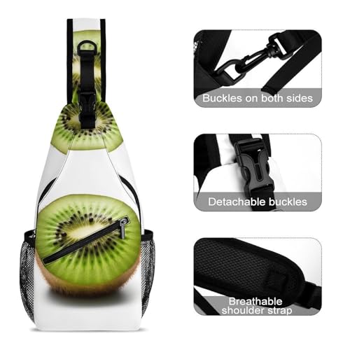Mochila tipo sling para deporte y senderismo Green Kiwi miniatura 3