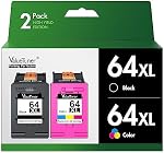 Valuetoner Remanufactured Ink Cartridge Replacement for HP 64 XL 64XL Ink Cartridge Combo Pack for Envy Photo 7858 7855 7155 6255 6252 7120 6232 7158 7164 7255e 7955e 7958e Printer (2 Pack)