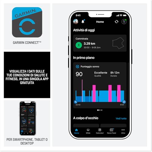 Garmin vívoactive 6, Smartwatch AMOLED 1,2" (2.000 nit), Cassa 42mm, Musica, GarminPay, +80 Sport, GPS, Cardio, Coach, Dinamiche di corsa, App Mobility, Autonomia 11 giorni (Bone & Lunar Gold) - Immagine 5