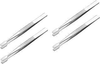 BESTOYARD 4 Peças Pinças Com Pontas Pinças De Laboratório Pinças Pontiagudas Pinças Filatelia Pinças Eletrônicas E Ferramenta Ferramentas Eletrônicas Pinças De Hobby Suprimentos De