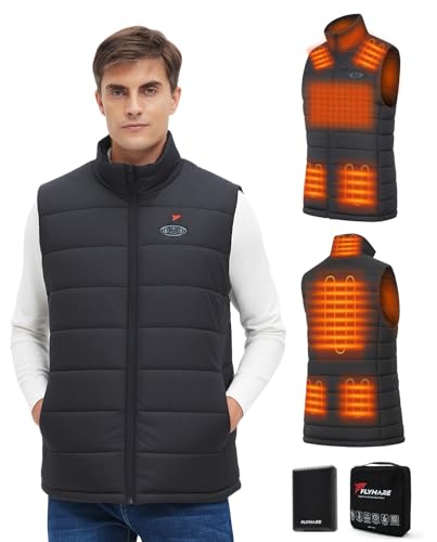 Flyhare Men's Heated Vest with Battery Pack