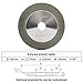 3 Inch 150 Grit Diamond Grinding Wheel Cutter Grinder Tool with 1/2