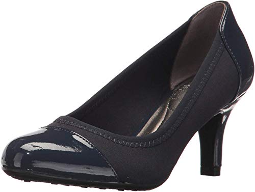 LifeStride womens Parigi Dress Pump, Lux Navy, 10 Wide US