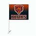 NFL Chicago Bears Car Flag with Wall Brackett, One Size, White