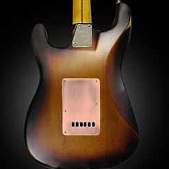 Plaque arrière de Guitare-Guitares cuivre HH Pickguard et Plaque arrière Tremolo Cavity Cover pour Guitare - Les Beatles, Paul McCartney, John Lennon, RIngo Starr, George Harrison Plaque arrière de Guitare-Guitares cuivre HH Pickguard et Plaque arrière Tremolo Cavity Cover pour Guitare – Image 5