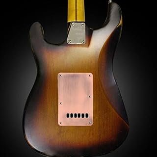 Plaque arrière de Guitare-Guitares cuivre HH Pickguard et Plaque arrière Tremolo Cavity Cover pour Guitare - Les Beatles, Paul McCartney, John Lennon, RIngo Starr, George Harrison Plaque arrière de Guitare-Guitares cuivre HH Pickguard et Plaque arrière Tremolo Cavity Cover pour Guitare – Image 5