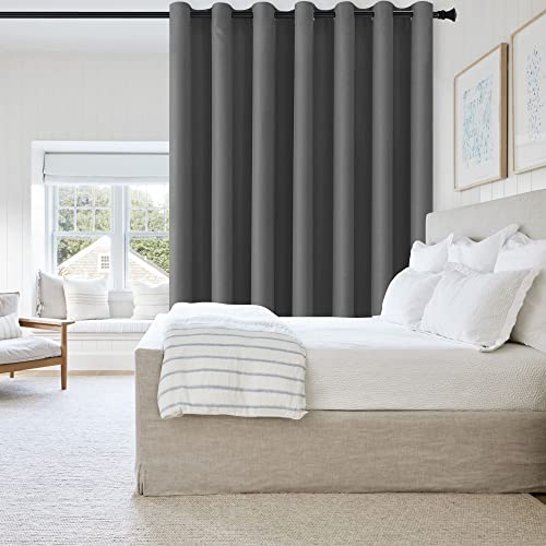 DWCN Room Divider Curtain Door Curtain for Hotel Living Room Blackout Curtains 1 Panel Wide Width Privacy Thermal Curtains with Eyelet - Image 2