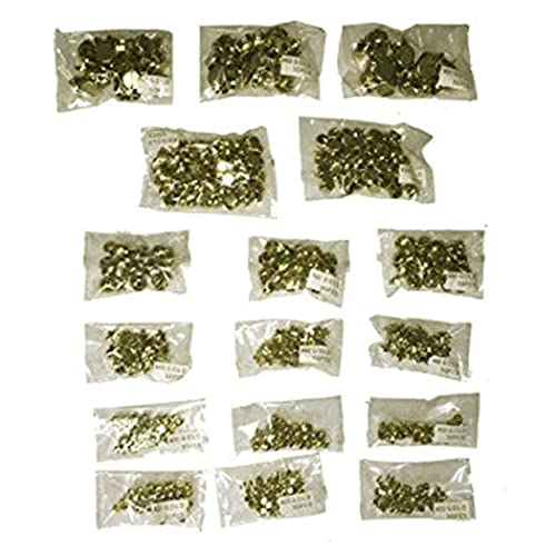 GeMagic Gold Stud Variety of Silver Studs Pearl Heads and Stars Your Decorating Needs- 500 Pieces - Assorted Pack
