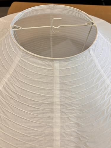 Image of White Large Ceiling Paper Lanterns Shade(50cm,19.69 inch), Rice Paper Lights Lamps, Vintage Chinese /Japanese Pendant Lantern Lamps, Hanging Paper Lamp Shade for Living Room,Wedding,Bedroom