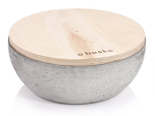 Beske-Betonfeuer mit ‚Dauerdocht‘ | Ø 24cm mit großer Brennkammer | Wiederbefüllbare Gartenfackel | ‚Unendliche‘ Brenndauer durch umweltfreundliches Recycling von Kerzenwachs - 4