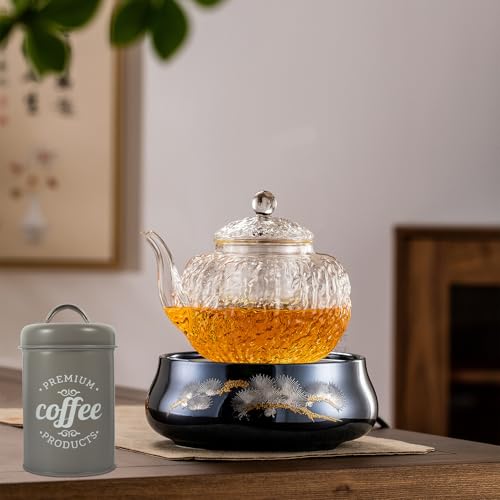 Matte Gray Airtight Coffee Canister Metal Storage Jar miniatura 6