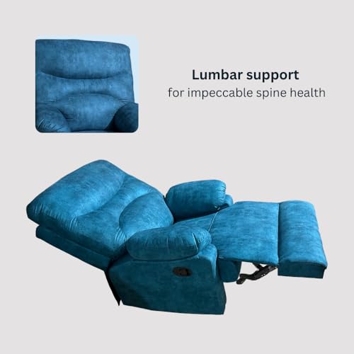 Image of Lofty Dreams Elegant Recliner Sofa 1 Seater - Supreme Comfort, Durable Manual Recliner Chair Design, and 5-Year Warranty for Reliability
