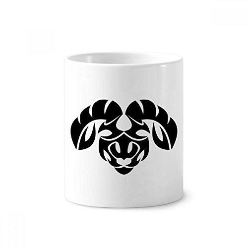 Porte-céramique brosse à dents zodiaque Bélier tasse blanche 350ml
