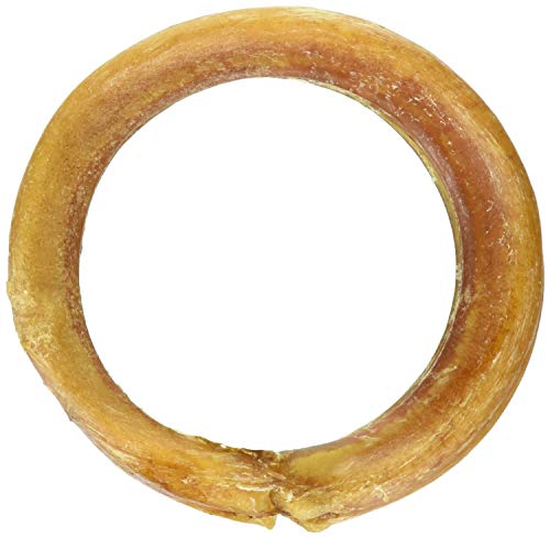 Pawstruck 4" Bully Stick Rings - Natural Bulk Dog Dental Treats & Healthy Chew, Best Thick Low-Odor Pizzle Stix, Free Range & Grass Fed Beef (3-Pack) #TOP6