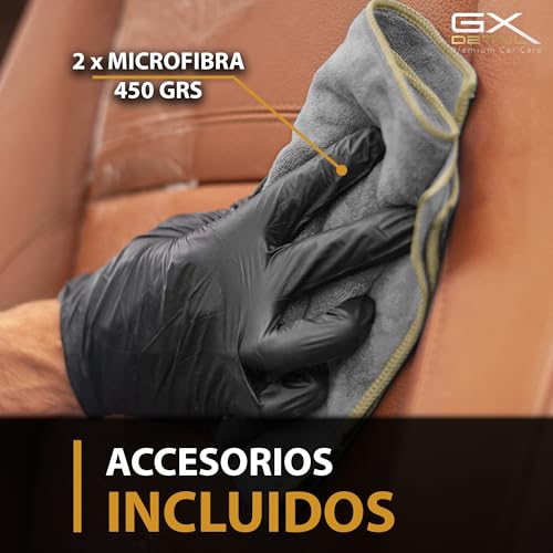 GxDetail Limpiador de Cuero y Piel 5 Litros - Limpia, protege y ayuda a mantener las superficies nuevas - Limpiador de Asientos de coche de Cuero - Leather Cleaner - Fácil Aplicación. - imagen 3