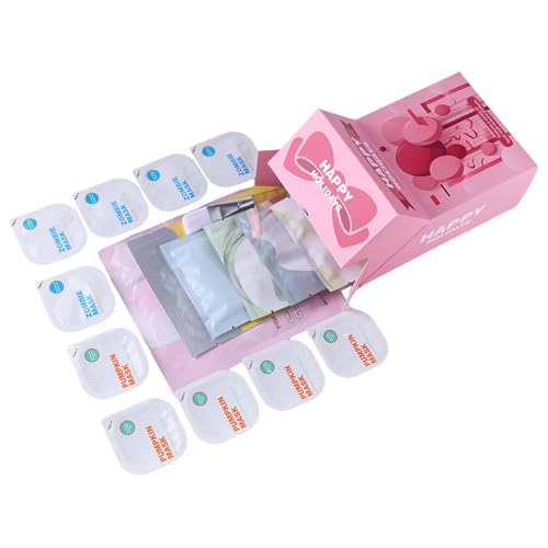 Holdes Juego De Mascarillas Faciales,Productos para El Cuidado De La Piel Suavizantes, Revitalizantes Y Hidratantes - Set De Mascarillas Hidratantes De Tela Facial,para Regalo De Cumpleaños SPA para