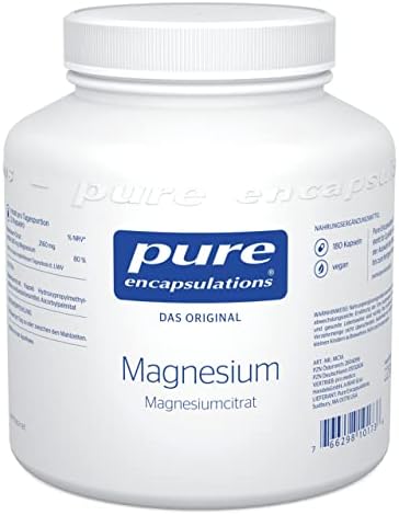 Pure Encapsulations Magnesiumcitrat | 180 vegane Kapseln (3 Monate Vorrat) | Unt