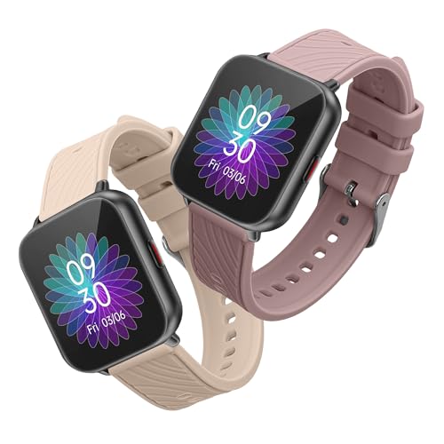 kwmobile 2X Sportarmband kompatibel mit Ruimen H1 / D1 Armband - Fitnesstracker Band Set aus TPU Silikon