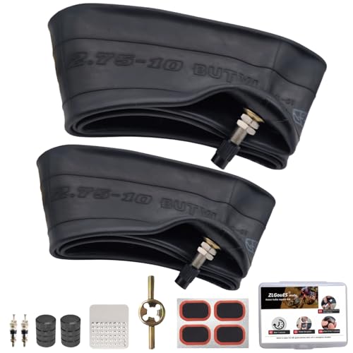 2.50-10 Dirt Bike Tube for Honda Crf50/Xr50 Mini Dirt Bike Yamaha Pw50 Razor Mx650/Mx500 Suzuki Drz70/Jr50 Pit Bike Tires Tube 70/100-10 2.5-10 2.75-10 Inner Tube TR-4 ValveHeavy Duty