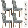 Secgo Chair Covers for Dining Room 4 Pack Stretch Dining Chair Cover Washable Spandex Kitchen Parsons Chair Slipcovers Blue Chair Covers for Home or Party