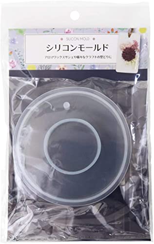 KIYOHARA Craft Gallery アロマ ワックス サシェ シリコン モールド 穴あき リース 幅85mm×高さ85mm AWS-05