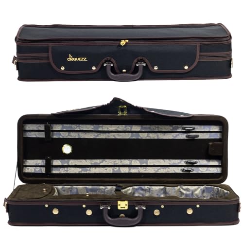 Orquezz - Estojo Orquezz Retangular para Violino 4/4 Hiper Luxo Preto