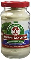 raifort a la crème Origine : Hongrie 190g Importé par Eric Bur, 14 rue Gambetta, 78600 Le Mesnil le Roi, France