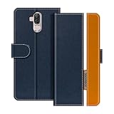 UOGNADGD Lederhülle Kompatibel mit Ulefone Power 3 Klappbares Portemonnaie-Hülle mit Magnetverschluss Ständer & Kartenfächern stoßfestem Schutz (Blau)
