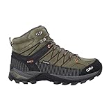 CMP Rigel Mid Trekking Shoes WP, Scarpe da Trekking Uomo, Olive Flame, 43 EU