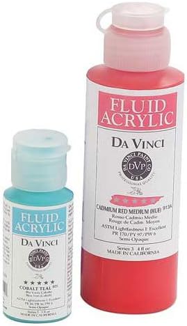 Da Vinci Fluid Acrylics - Titanium Buff, 4 oz bottle