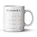 Produktbild Smart Design Math Style LOVE Pattern All you need is LOVE Ceramic Coffee White Mug (11 Ounce) Tea Cup - Best Gift For Birthday,Christmas And New Year by Romantic Coffee Cups / Mugs