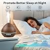 Essential Oil Diffuser for Home: 500ml Oil Diffuser 7 Colors Light Aroma Diffuser with Remote Control for Home, Office, Bedroom, Childs Room Brown