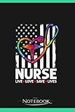 Photo Gallery usa flag thin line nurse notebook: journal for work and for note taking 120 pages 6 x 9 inches Photo Gallery usa flag thin line nurse notebook: journal for work and for note taking 120 pages 6 x 9 inches