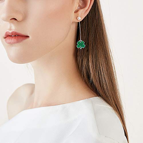 25-Pack-Four-Leaf-Clover-Assorted-Enamel-Charm-Pendant-Lucky-Green-Sequins-Shamrock-Dangle-Pendants-for-Necklace-Bracelet-Earring-Anklet-Headpiece-DIY-Jewelry-Making-Crafting-Accessories-Decorations