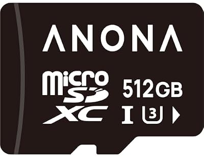 Anona Micro SD Card 512 GB Memory Card, Up to 100MB/s, Suitable Pano 4K Indoor Camera